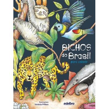 Imagem de Livro - Bichos do Brasil para colorir