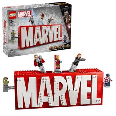 Imagem de LEGO Super Heroes Marvel Logo e Minifiguras da Marvel 76313