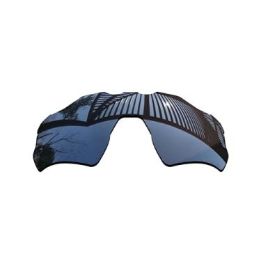 Imagem de MYCOURAG Lentes de reposição polarizadas com proteção UV para óculos de sol Oakley Radar EV XS Path – Revestimento espelhado de titânio polarizado