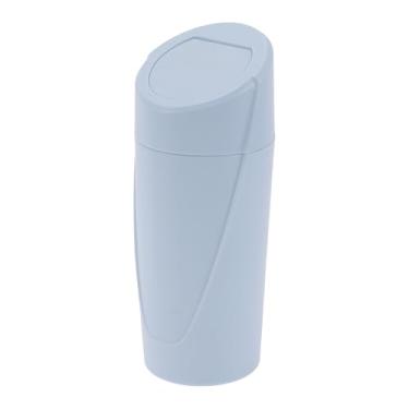 Imagem de VekAuto 1 lixeira de carro de 7,8 cm de largura e 20 cm de altura para porta-copos de carro auto portátil ABS azul claro