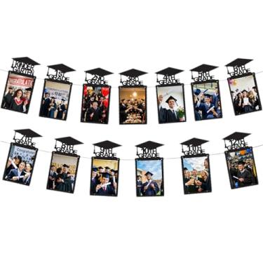 Imagem de hhdatc Banner de formatura Class of 2025 Decoração de formatura Imagem de formatura Celebre graduados com banner pré-amarrado e pano de fundo fotográfico para suprimentos de festas