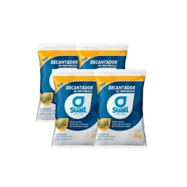 Imagem de Kit 04 sulfato de aluminio para piscina 2kg cada  SUALL