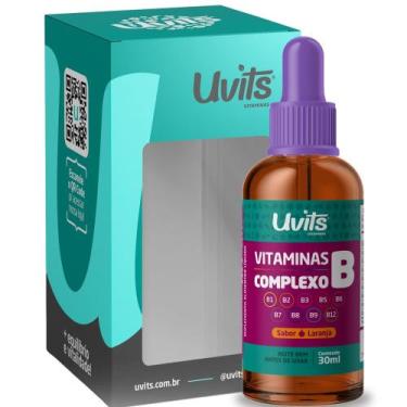 Imagem de Vitaminas Complexo B 30ml Gotas Uvits