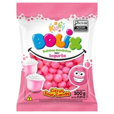 Imagem de Bala de Goma Bolix Azedinho Sabor Iogurte 500g - Kuky