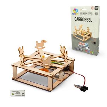 Imagem de Brinquedo de Montar Carrossel Experiencia Novo Cientista Nettoy