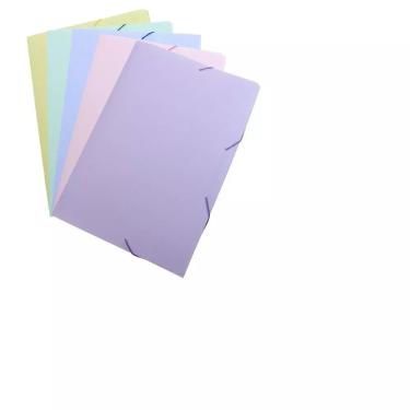 Imagem de Pasta Aba Elástico Ofício Pastel 1 un. Polipropileno Lombo 3 cm