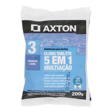 Imagem de Cloro Multiacao 200g Para Piscina Pastilhas 5 Em 1 Axton