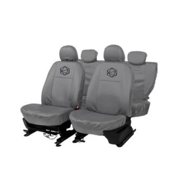 Imagem de Conjunto Capa Couro Cinza Logan + Parabrisa Grátis - aero print