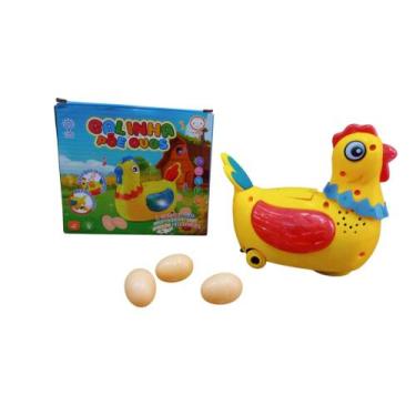 Imagem de Galinha De Brinquedo que Bota Ovo Com Luz E Som Brinquedo Infantil - t