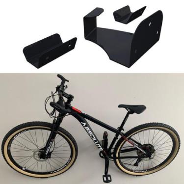 Imagem de Suporte Para Biclecleta De Parede Horizontal Bike Speed Mtb Preto - Me