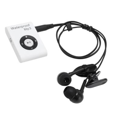 Imagem de MP3 Player de Impermeabilização, 8 GB, Som Claro Com Fone de Ouvido, Natação, Surf, Mergulho, Corrida (Branco)