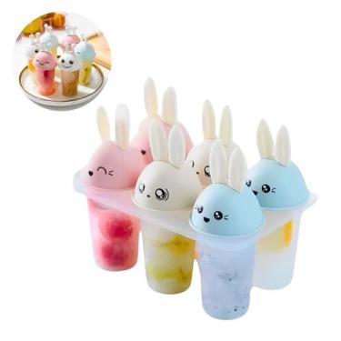 Imagem de Forma Picolé Caseiro Infantil  6 Moldes Bicinhos Divertidos - Dasshaus