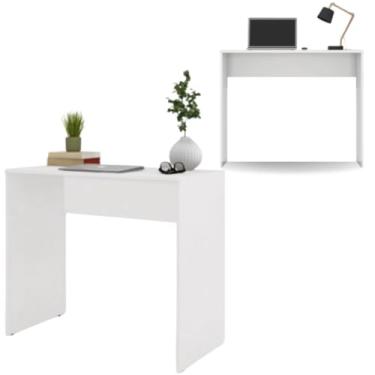 Imagem de Escrivaninha MDF Home Oficce Mesa Para Computador Ou Notebook Branco