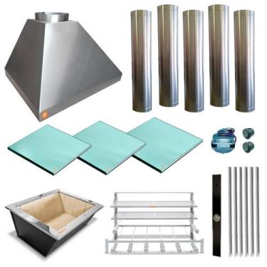 Imagem de Churrasqueira Gourmet Makeer I340 5 S Fundo 3 Vidros 2523 G