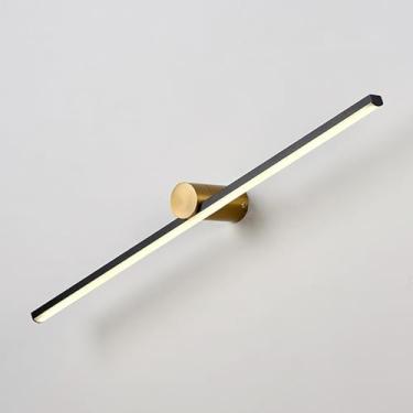 Imagem de HOSETEON Arandela de parede linear de LED minimalista preto ajustável lâmpada de lavagem de parede interior, g luzes de parede de fundo de sala lâmpadas de arandelas longas