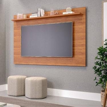 Imagem de Painel para Tv 70 Polegadas 100% Mdf 1 Prateleira Sotile Cinamomo
