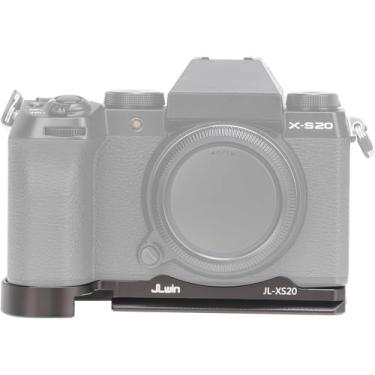 Imagem de Hersmay Placa de base de liberação rápida para câmera mirrorless Fujifilm Fuji X-S20 compatível com tripé padrão Arca-Swiss Ballhead