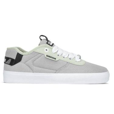 Imagem de Tênis Hocks Unissex Lona Flat Core Cascalho | Cinza
