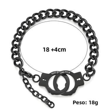 Imagem de Pulseira De Algemas Para Casais De Aço Inoxidável Joias Da Moda Presen