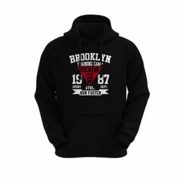 Imagem de Moletom Canguru Unissex Blusa de Frio Capuz Bolso Algodão Inverno-Unissex