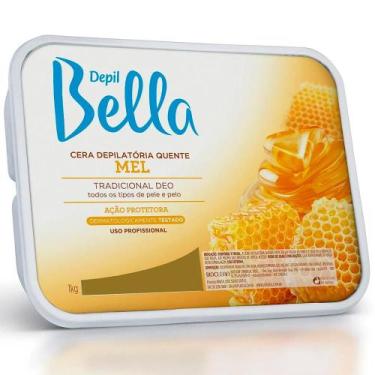 Imagem de Depil Bella Cera Depilatória em Barra Mel Tradicional Deo Ação Proteto