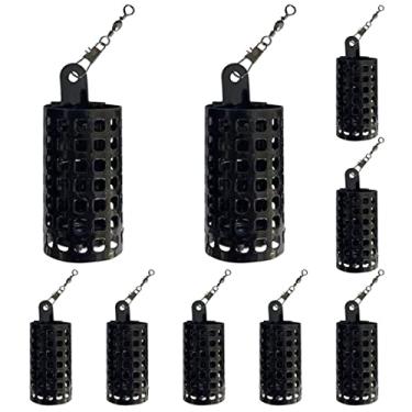 Imagem de Gaiola de isca de pesca de metal para carpa, alimentador, suporte de isca, cesta de armadilha, 10 peças, 10 g, equipamento de pesca