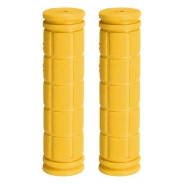 Imagem de HARFINGTON Punhos de guidão de bicicleta antiderrapante de borracha cogumelo para guidão de 7/20.3 cm para mountain road dobrável MTB BMX scooter cruiser triciclo cadeira de rodas, amarelo