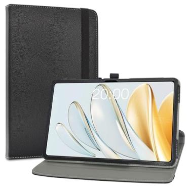 Imagem de LiuShan Compatível com TECLAST T60Ai Case, suporte de rotação de 360 graus capa PU para tablet Android TECLAST T60Ai de 12 polegadas (não serve para outro tablet, preto