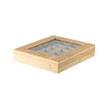 Imagem de Ou Organizador de Cápsulas com 24 Divisórias em Bambu Linha Sense