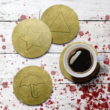 Imagem de Jogo de Porta Copos Squid Game Dalgona Candy - 4 peças - Yaay