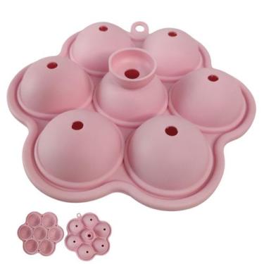 Imagem de Forma de Gelo Esfera Bandeja de Silicone Drink Bebida Coquetel Cha Gel