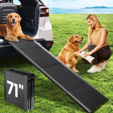 Imagem de Rampa para cães PALATALA para carro extra longa 180x43cm Até 113kg