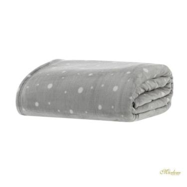 Imagem de Cobertor Blanket Vintage Prata Poá - Kacyumara