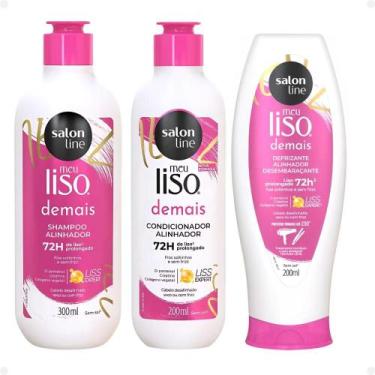 Imagem de Kit Salon Line Meu Liso Demais Alinhador: Shampoo 300ml e Condicionado