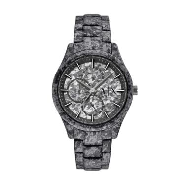 Imagem de Armani Exchange Relógio masculino multifunções de aço inoxidável (modelo: AX1885), Metálico