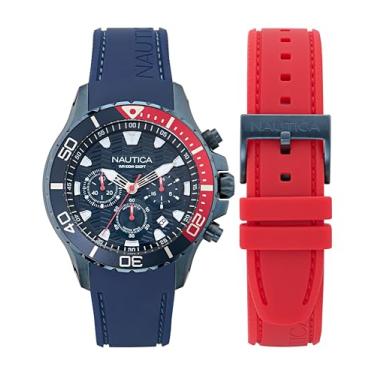 Imagem de Nautica Relógio de silicone NST, Azul