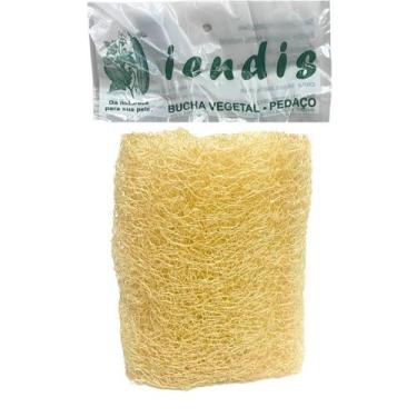 Imagem de Bucha Vegetal em Pedaço Natural Textura Esfoliante Saúde e Manutenção 