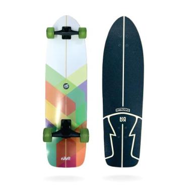Imagem de Skate simulador de surf nitrosk8 modelo wave grower 34x 10
