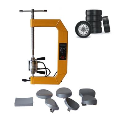Imagem de INTBUYING Kit de máquina de reparo automotivo de pneu, máquina de vulcanização de pneu pontual, vulcanizador de pneu de altura ajustável, ferramenta de reparo de perfuração de pneu, kit de ferramentas