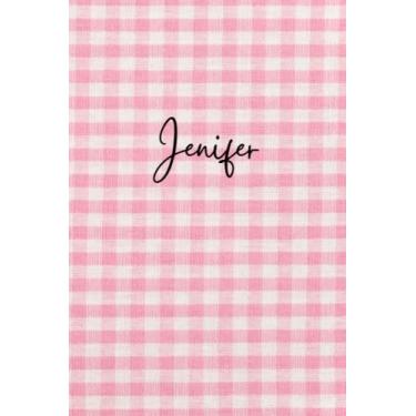Imagem de Personalized Pink Jenifer Notebook: Pink Texture Notebook - Pink Pattern Notepad - Girls Notebook - Lined Journal - Jenifer Diary