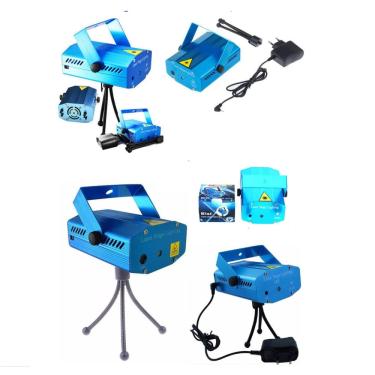 Imagem de Projetor Canhão Holográfico Efeitos Luz Giratória Led Festa