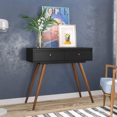 Imagem de Aparador 2 Gavetas Retrô York Olivar Preto