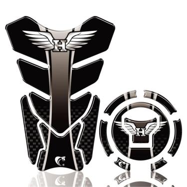 Imagem de Kit Adesivo Protetor Tanque Adesivo Moto Honda Ano Acima 2018 Cor Preto