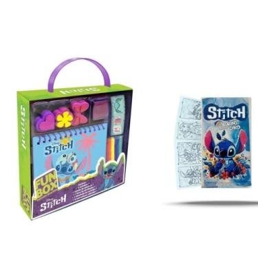 Imagem de Kit Disney - Fun Box - Stitch + Cartões Para Colorir (4 Un) - Kit de L