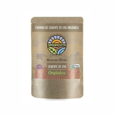 Imagem de Kit 6X: Farinha de Semente de Uva Orgânica Organovita 100g