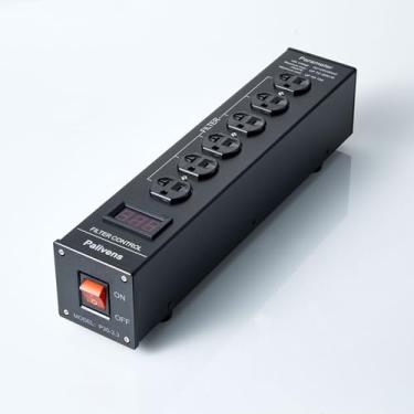 Imagem de pailvens Condicionador De Filtro Ca Com Display, Tomada 4 Vias, Purificador Linha, Áudio Adequado Para Cd Player Hi-Fi, Tv, Preto