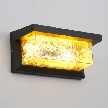 Imagem de Wrasse Apliques De Parede Para Áreas Externas 20 W, Luminária Moderna Varanda, Amarela Externas, 120 V, Porta Entrada Externa Casa