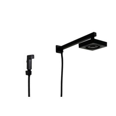 Imagem de Ducha Black Chuveiro Autolimpante em ABS com Ducha de Mão - AMG Metais
