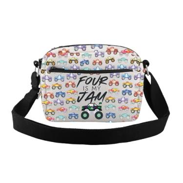 Imagem de CMNIM Bolsa tiracolo Monster Trucks Monster Truck Lovers Gifts Racer Gifts Monster Trucks Are My Jam Bolsas transversais pequenas, 25528 Trucks Hc, Bolsa tiracolo