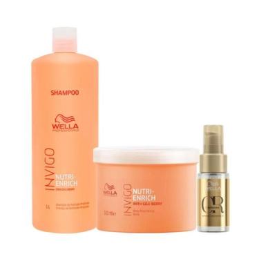 Imagem de Wella Nutri-Enrich Sh 1000ml + Masc 500ml + Oleo 30ml - Wella profissi